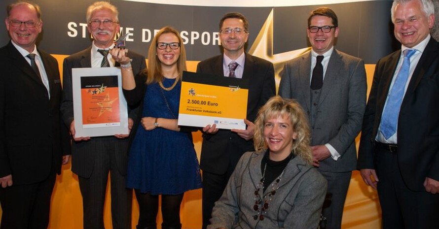 Die SG Weiterstadt hat sich mit dem Landessieg in Hessen für das Bundesfinale der "Sterne des Sports" in Gold 2013 qualifiziert. (Foto: Genossenschaftsverband)